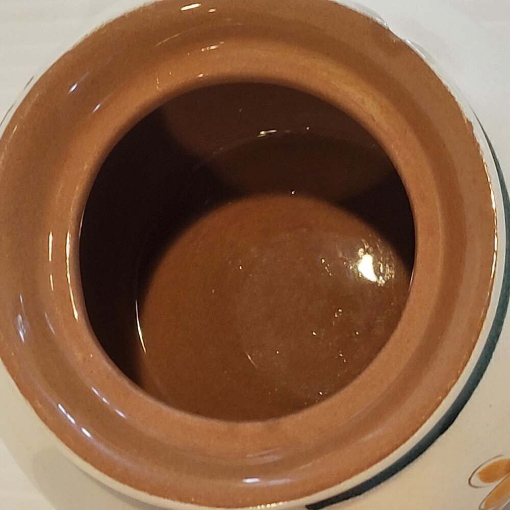 Vintage STANGL Pottery Mid Century Modern SUGAR BOWL Lid Garden Flower Trenton - Picture 9 of 13
